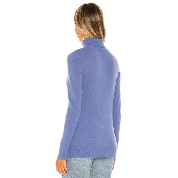 ATM Anthony Thomas Melillo Cashmere Turtleneck Sweater English Blue Women's S - Picture 3 of 13